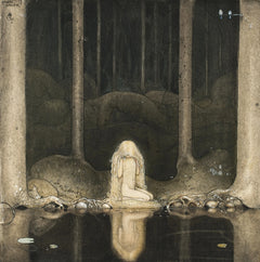 Princess Tuvstarr by the Forest Pool | John Bauer | 1913