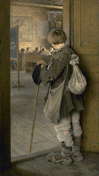 An der Schultür | Nikolai Bogdanow-Belski | 1897