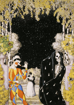 Harlekin und Tod | Konstantin Somow | 1907