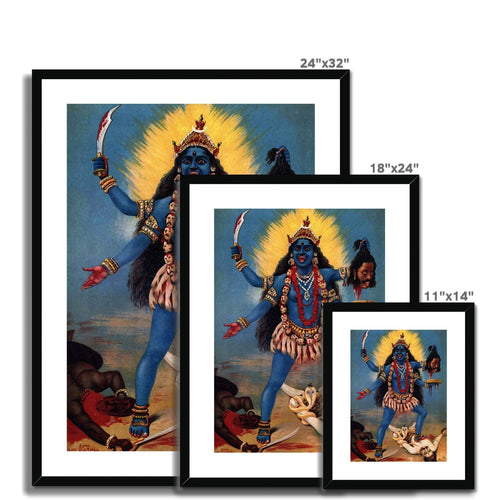 Kali trampelt Shiva | Raja Ravi Varma | 1910