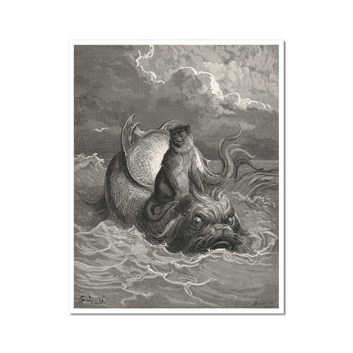 Der Affe und der Delphin | Gustave Doré | 1867