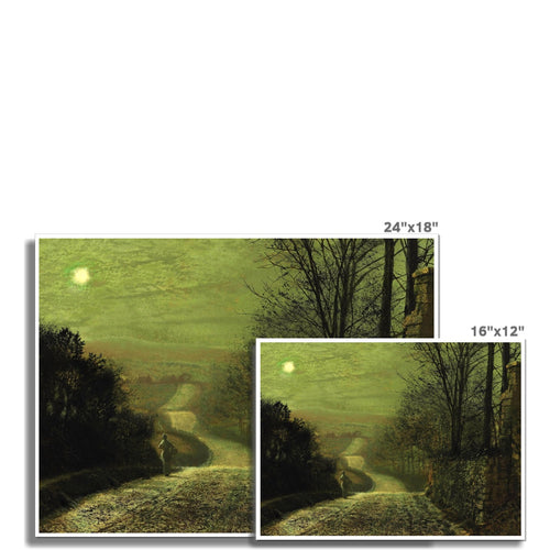 Landstraße im Mondlicht | John Atkinson Grimshaw | 1875