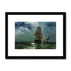 Schiffe segeln bei Nacht | Edward Moran | 19. Jahrhundert
