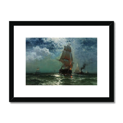 Schiffe segeln bei Nacht | Edward Moran | 19. Jahrhundert
