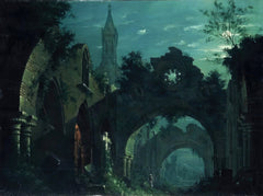 Nocturne mit Architektur | Antonio Basoli | 1810