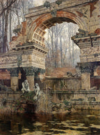 Die römische Ruine in Schönbrunn | Carl Moll | 1892