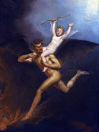 Hades trägt Eros in die Unterwelt | Richard Westall | 1795