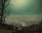 Mondschein in Wharfedale | John Atkinson Grimshaw | 1870