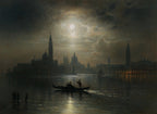 Vollmond über Santa Maria Salute Venedig | Karl Heilmayer | 19. Jahrhundert