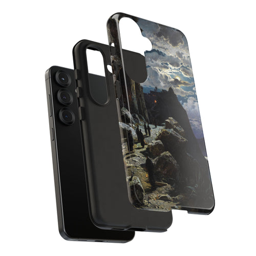 Monks Walk to the Mountain Monastery of Athos | Hermann Corrodi | 1905