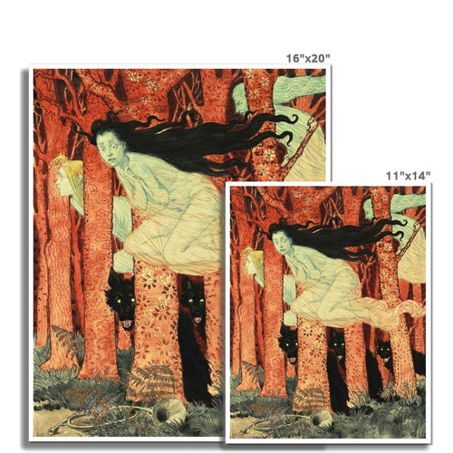 Three Witches and Three Wolves | Eugène Grasset | 1900
