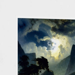 A Norwegian Fjord by Moonlight | Knud Baade | 1855