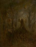 Gebet über dem Grab | László Mednyánszky | 1895