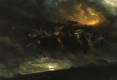 Die wilde Jagd auf Odin | Peter Nicolai Arbo | 1872