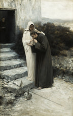 Our Lady Says Farewell to Christ | Piotr Stachiewicz | 1894