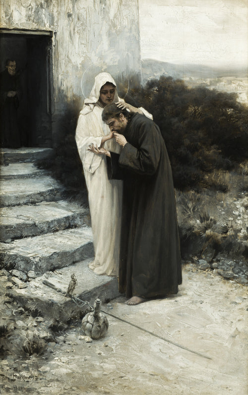 Our Lady Says Farewell to Christ | Piotr Stachiewicz | 1894