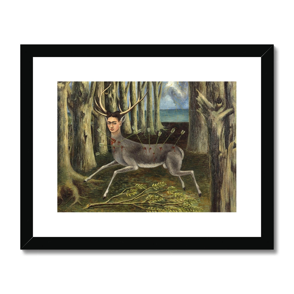 Le Cerf blessé | Frida Kahlo | 1946 – Dark Gloomy Art, image size:1200x1200