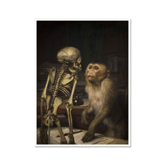 Affe vor Skelett | Gabriel von Max | 19. Jahrhundert