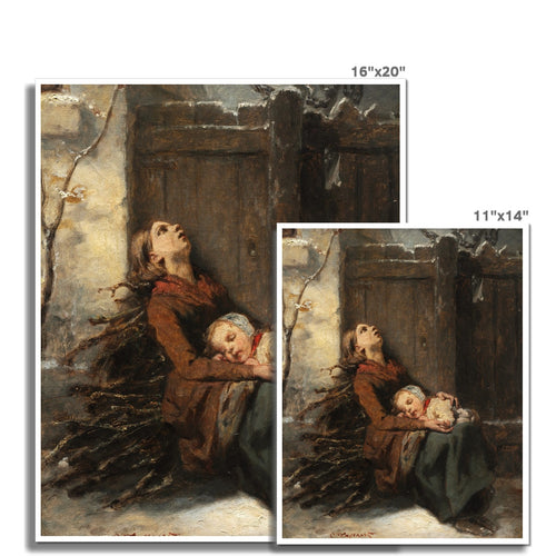 Tote Mutter hält ihr schlafendes Kind | Octave Tassaert | 1850
