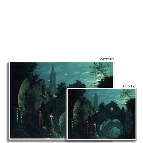 Nocturne mit Architektur | Antonio Basoli | 1810