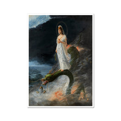 Guanyin reitet auf dem Drachen | Harada Naojirō | 1890