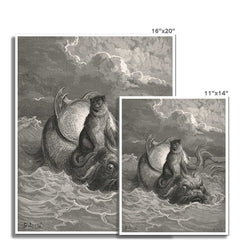Der Affe und der Delphin | Gustave Doré | 1867