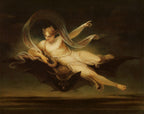 Arielle auf dem Rücken einer Fledermaus | Henry Singleton | 1819