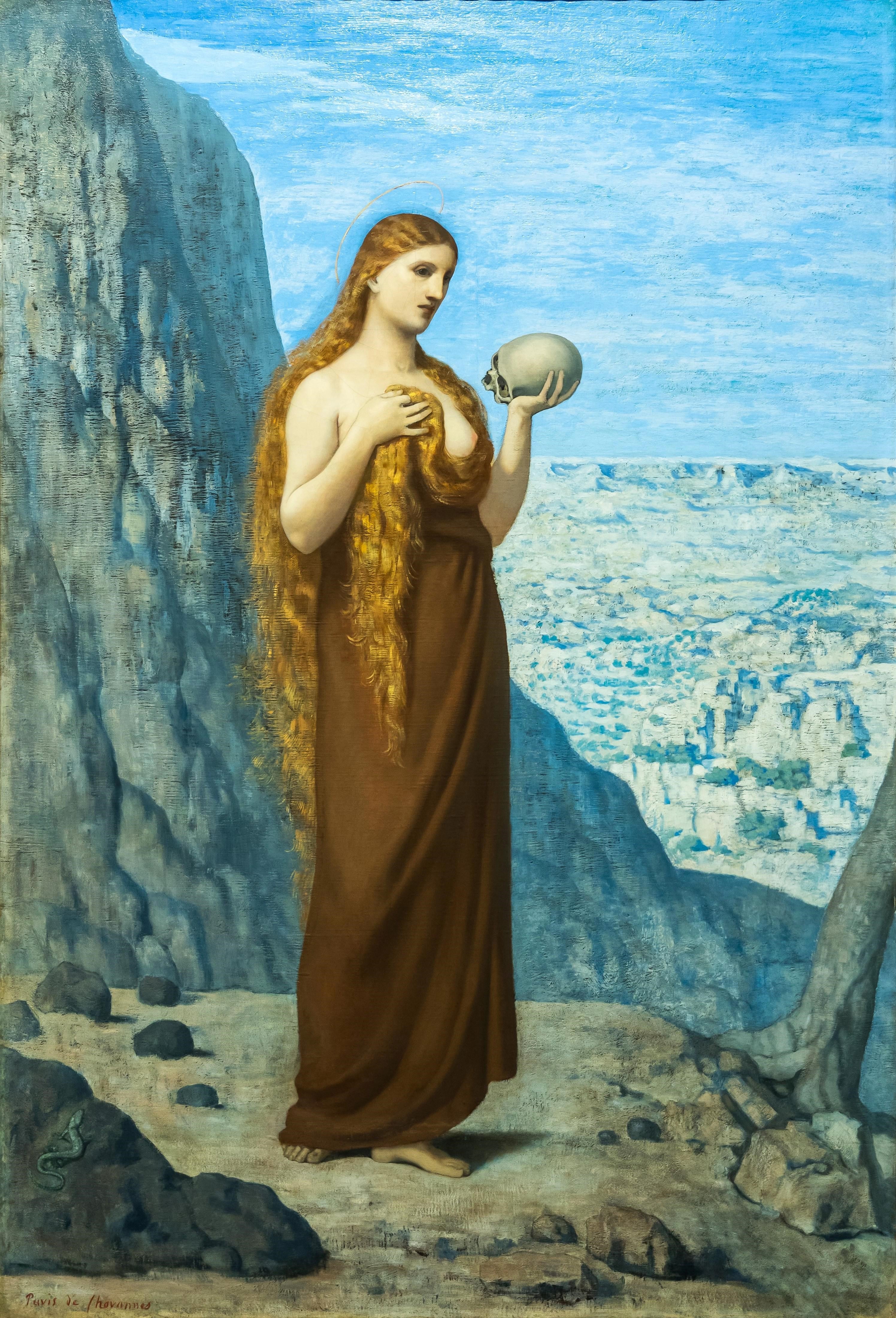 Mary Magdalene in the Desert by Pierre Puvis de Chavannes | Buy