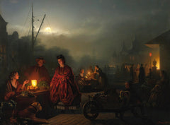 Der Nachtmarkt | Petrus van Schendel | 19. Jahrhundert