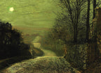 Landstraße im Mondlicht | John Atkinson Grimshaw | 1875