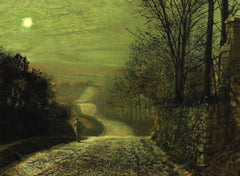 Landstraße im Mondlicht | John Atkinson Grimshaw | 1875