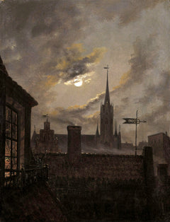 Gothic Church in Moonlight | Carl Gustav Carus| 19th Century