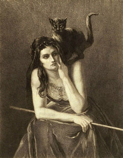 Frau mit einer Katze auf der Schulter | Auguste Danse | 1875