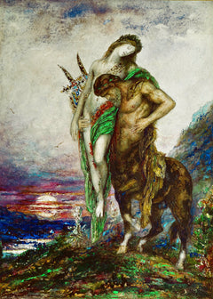 Der tote Dichter, getragen von einem Zentauren | Gustave Moreau | 1890