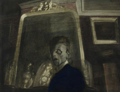 Selbstporträt vor einem Spiegel | Léon Spilliaert | 1908