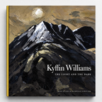 Front cover featuring a dark, snow-streaked mountain landscape — Kyffin Williams: The Light and The Dark.