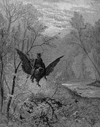 Ruggiero reitet den Hippogreif | Gustave Doré | 19. Jahrhundert