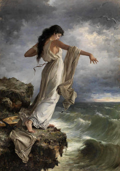 Death of Sappho | Miguel Carbonell Selva | 1881