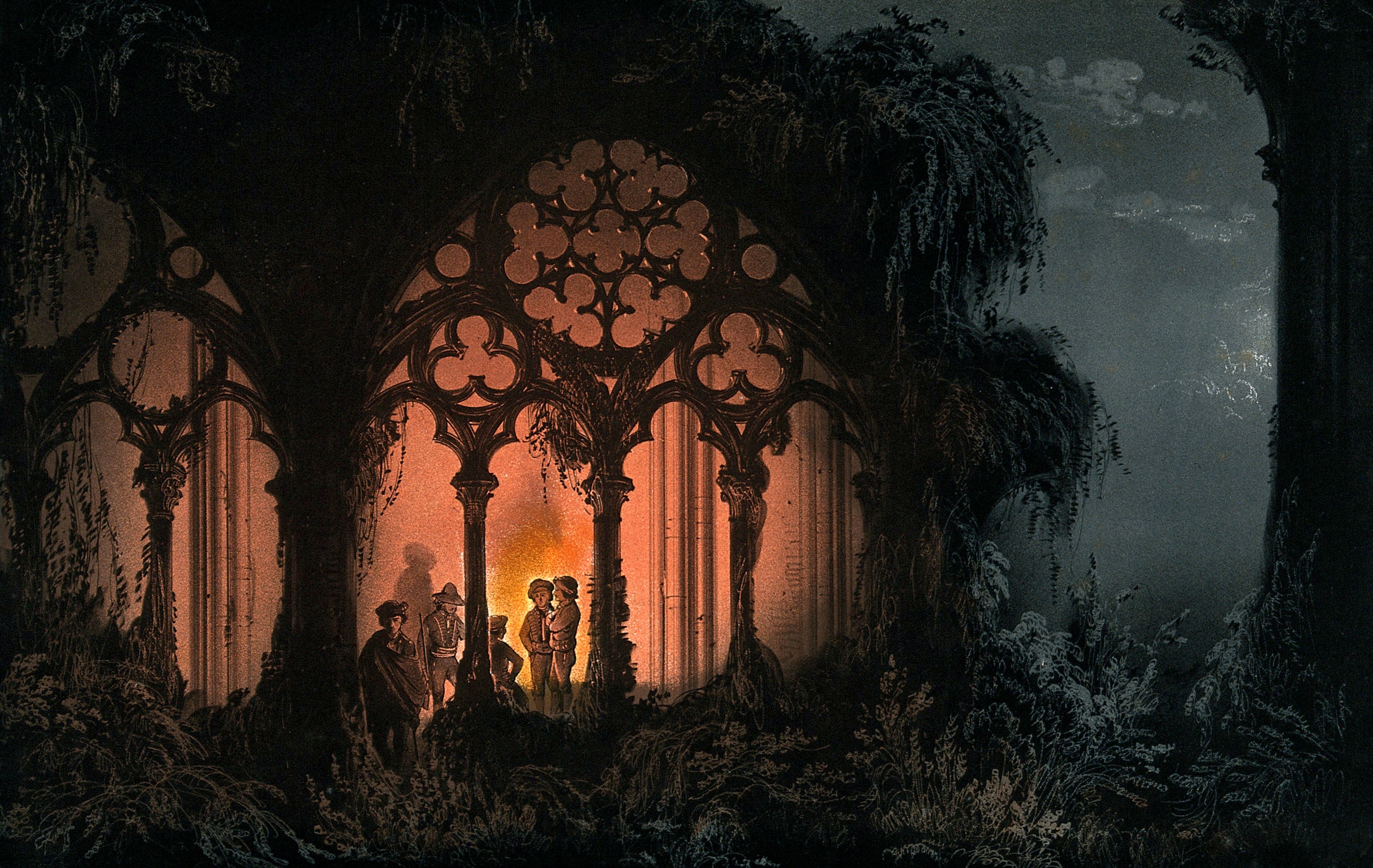 Ruins of a Gothic Church by Unknown Artist | Buy Framed Prints