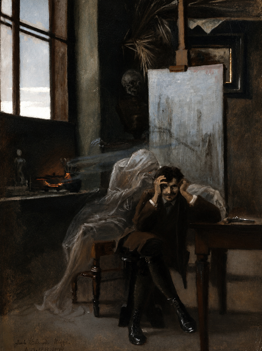 The Misery by Adolf Werner | Buy Fine Art Prints Online – Dark