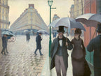 Regnerische Pariser Straße | Gustave Caillebotte | 1877