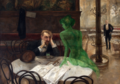 The Absinthe Drinker | Viktor Oliva | 1901