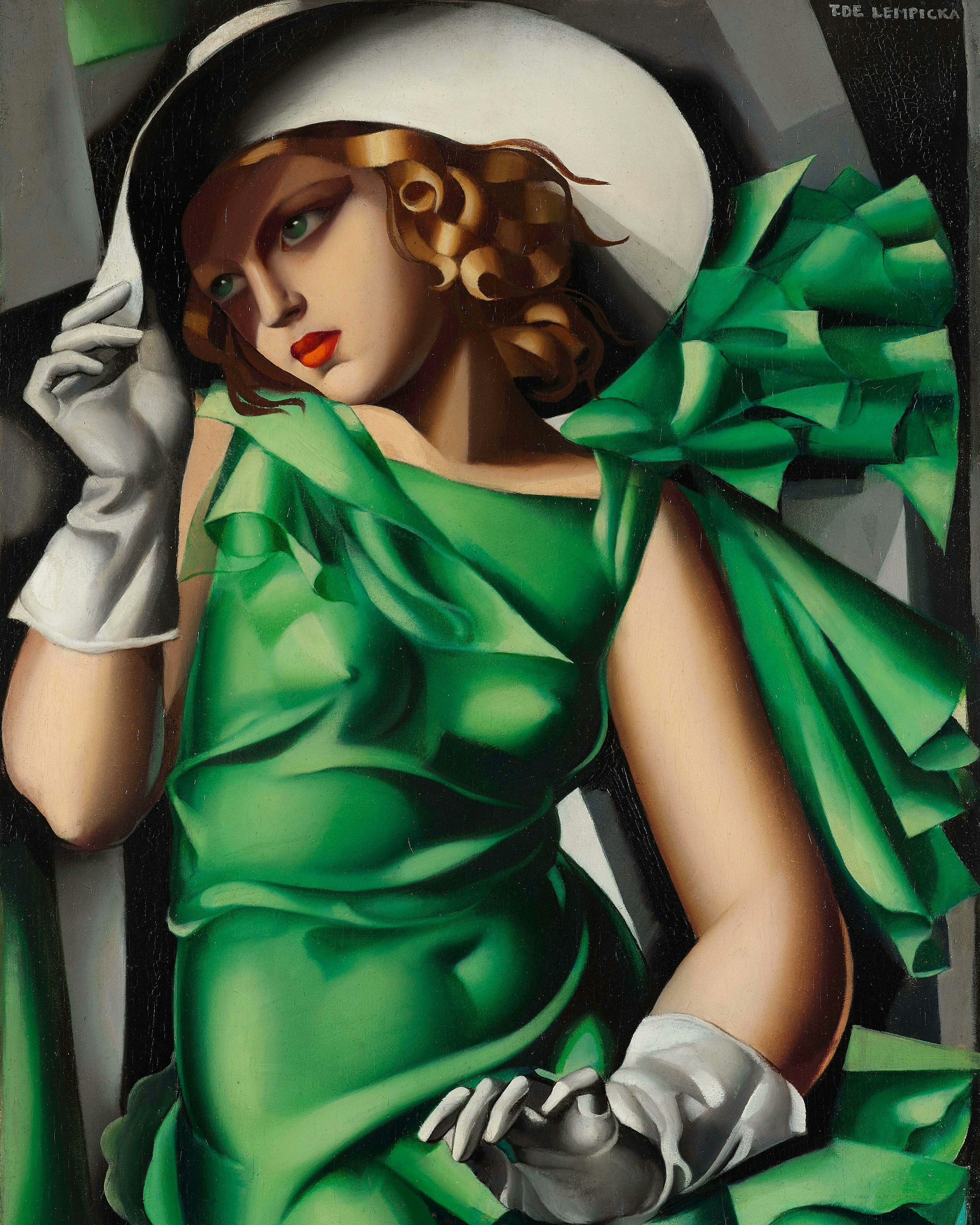 Young Girl in Green by Tamara de Lempicka