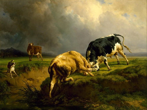A Bull Fight | Jacques Raymond Brascassat | 1855