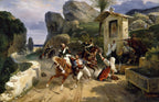 Italienische Räuber werden von päpstlichen Truppen überrascht | Horace Vernet | 1831