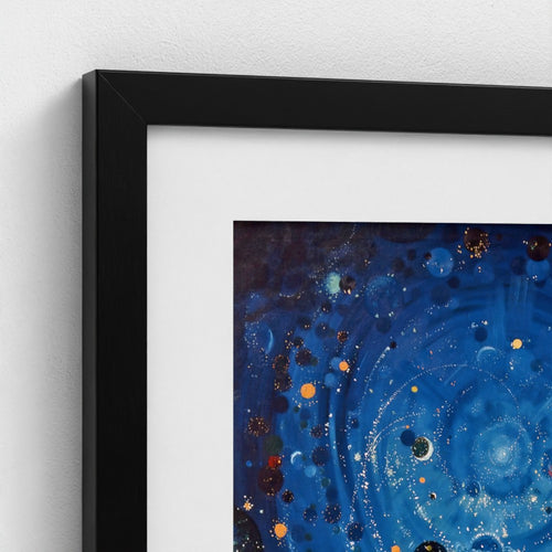 Starry Sky – black mounted frame, close-up Prodigi view