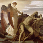 Elia in der Wildnis | Frederic Leighton | 1878