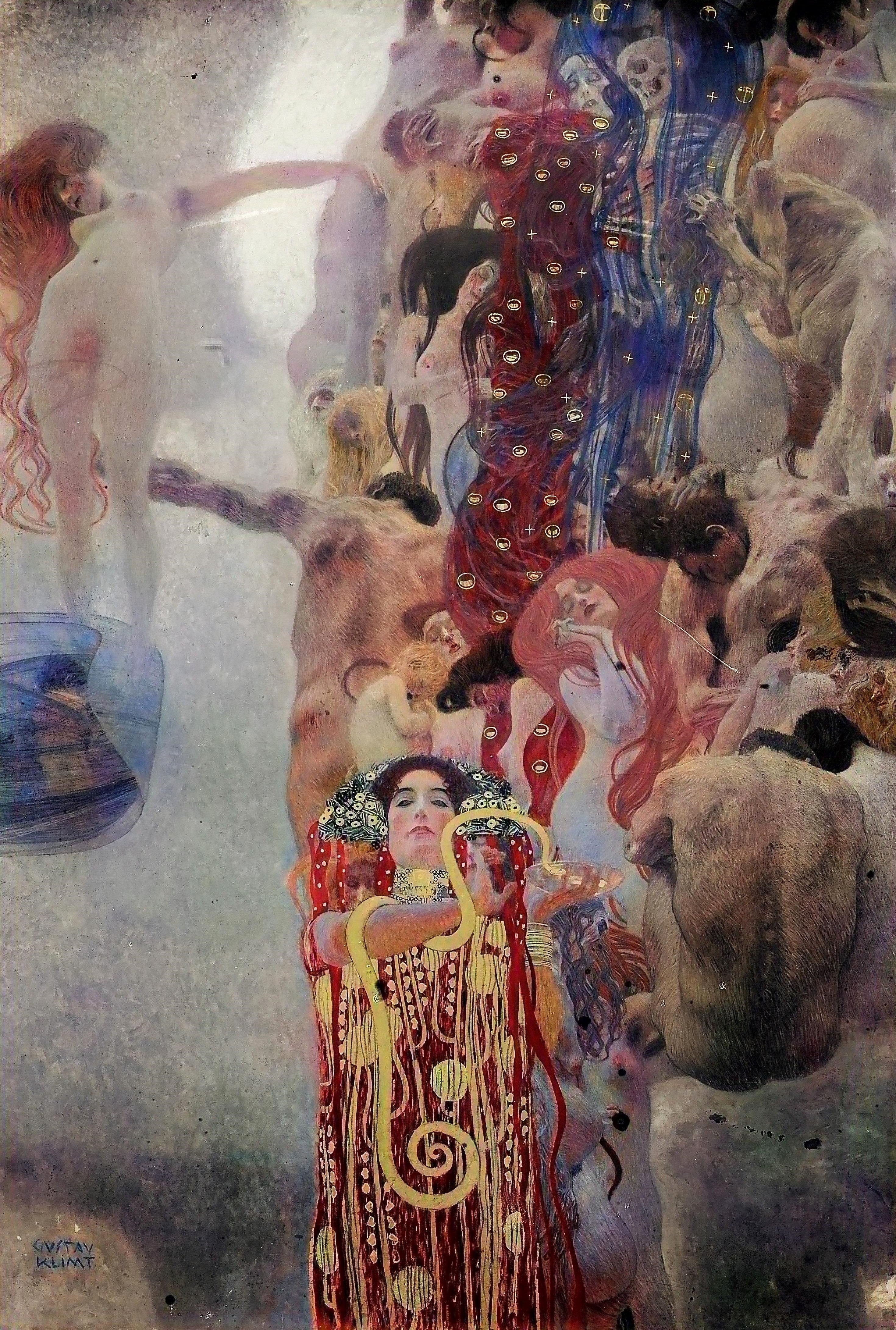 Medicine by Gustav Klimt | Buy Fine Art Prints Online – Dark Gloomy Art