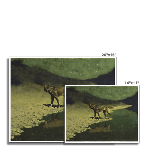 Moonlight Wolf | Frederic Remington | 1909