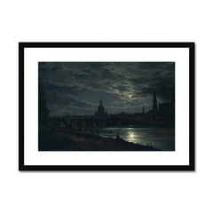 Blick auf Dresden im Mondlicht | Johan Christian Dahl | 1839